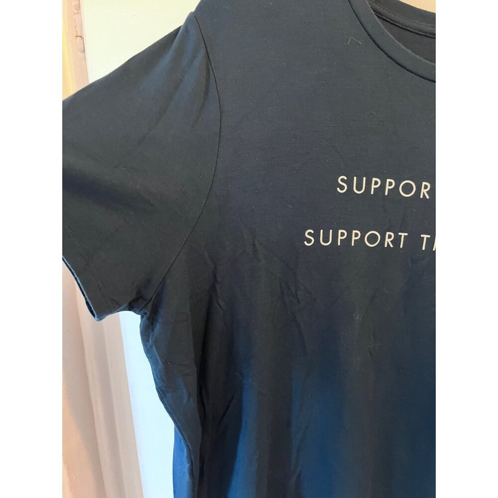 Sweaty Betty tee shirt "Support Women Support the Wolrld", Size XL, Blue, Modal - Picture 6 of 8